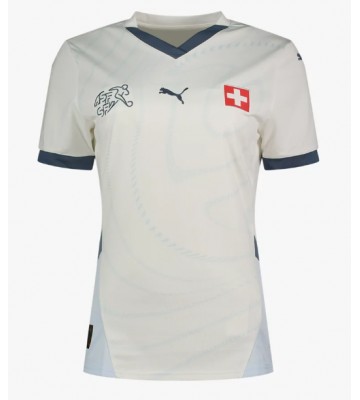 Switzerland Replica Away Stadium Shirt for Women Euro 2024 Short Sleeve